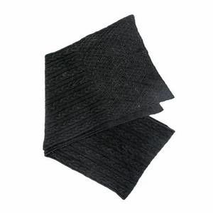 NEW MITCHIE'S MATCHINGS women's cable knit sparkle scarf in black
